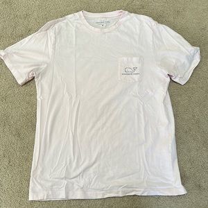 Light Pink Vineyard Vines Medium Pocket T-Shirt Like New!